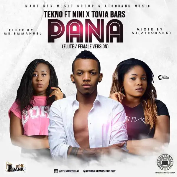 Tekno X Nini X Tovia Bars - PANA (Flute n Female Cover)